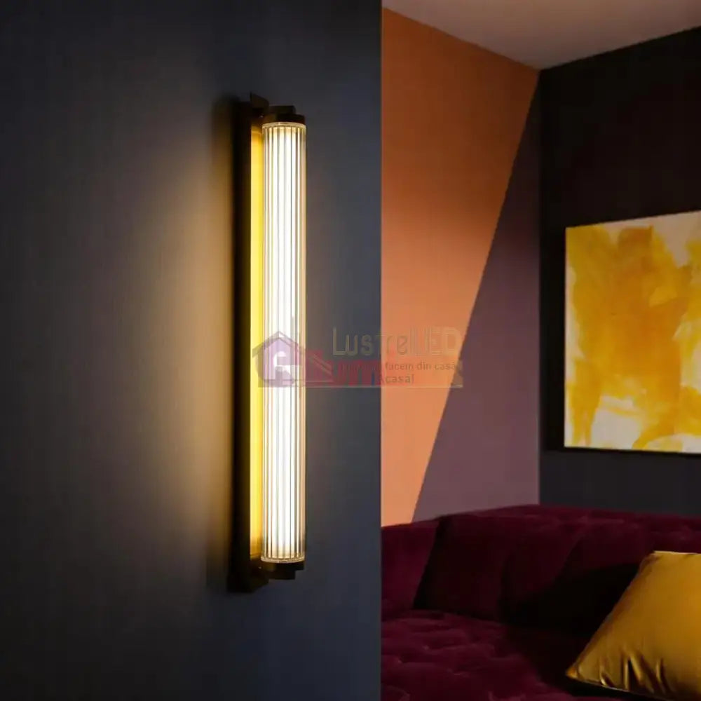 Aplica Perete Telecomanda Luxury Glass Gold lustreled.ro