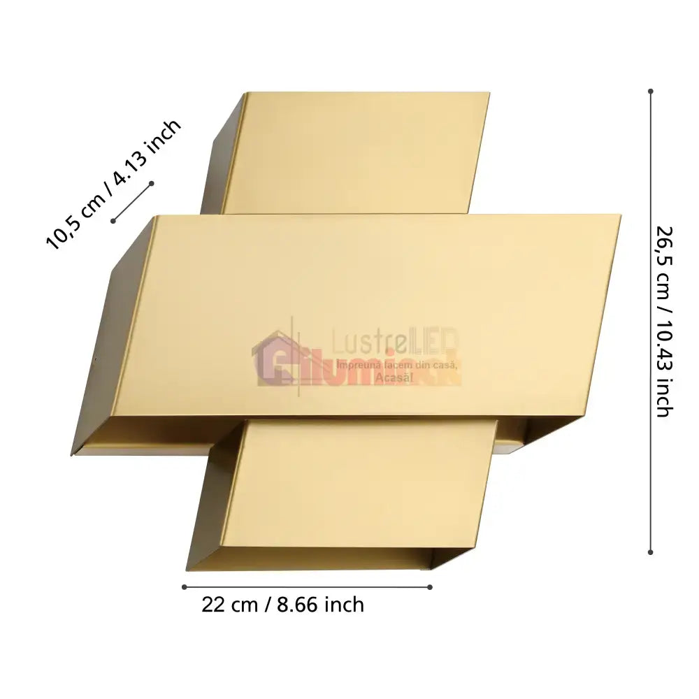 Aplica Moderna TIMPAROSSA Gold lustreled.ro