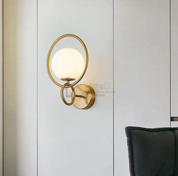 Aplica Nordic Style Abajur Mat Gold Classic Luxury Mx906-1 Wall Light Fixtures