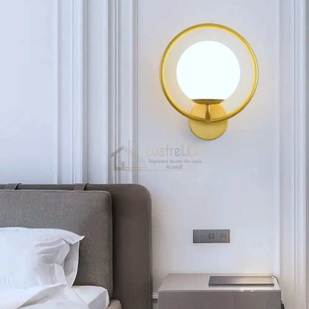 Aplica Nordic Style Abajur Mat Gold Mx614-1 Wall Light Fixtures