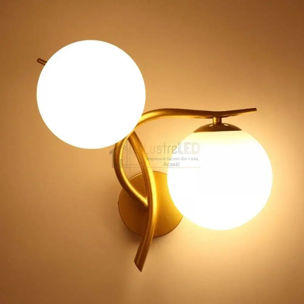 Aplica Nordic Style Double Moon Gold Mx957-2 Wall Light Fixtures