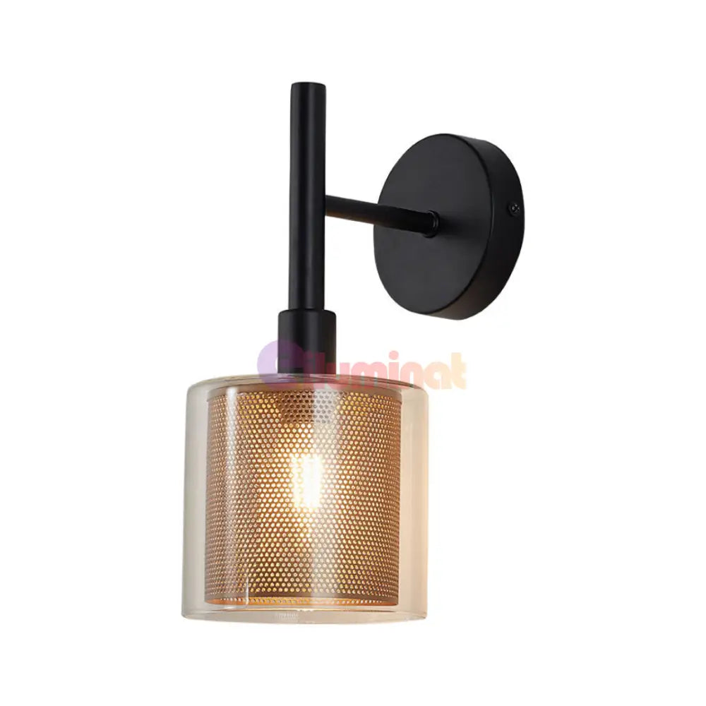 Aplica Perete 1xE14 Black lustreled.ro
