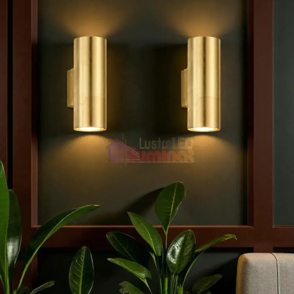 Aplica Perete Cilindrica CLEO 2xGU10 Gold lustreled.ro