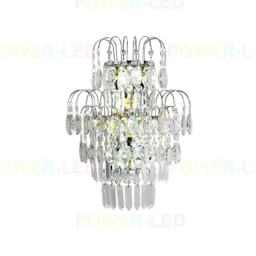Aplica Perete Cristal April Argintie Wall Light Fixtures