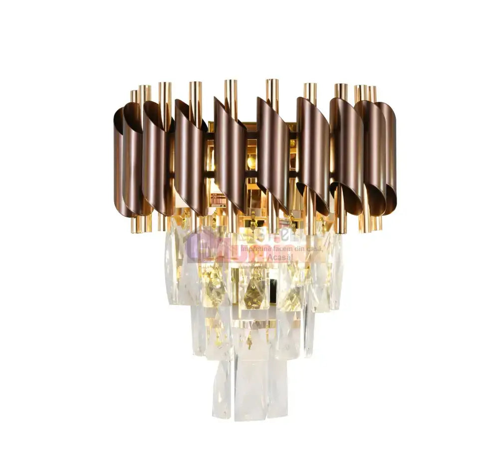 Aplica Perete Cristal RFAN 2 X E27 S9001/2KF+FGD lustreled.ro