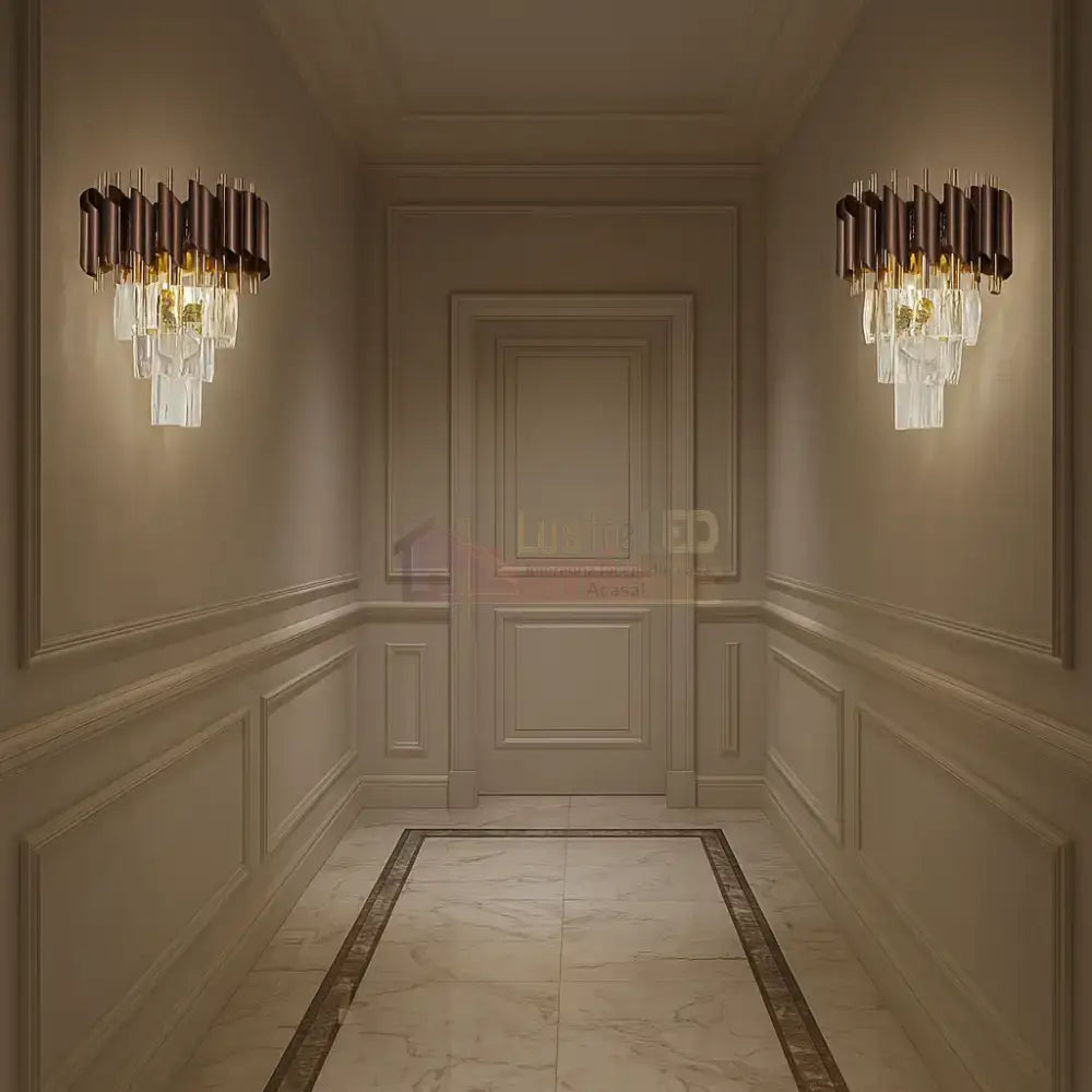 Aplica Perete Cristal RFAN 2 X E27 S9001/2KF + FGD AURIE / CRISTAL / APLICA PERETE Wall Light Fixtures