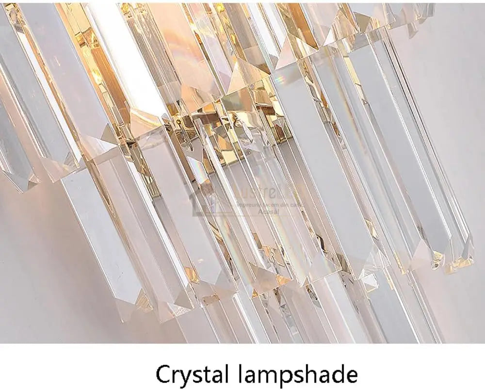 Aplica Perete Cristal Dark Chrome Luxury Wall Light Fixtures