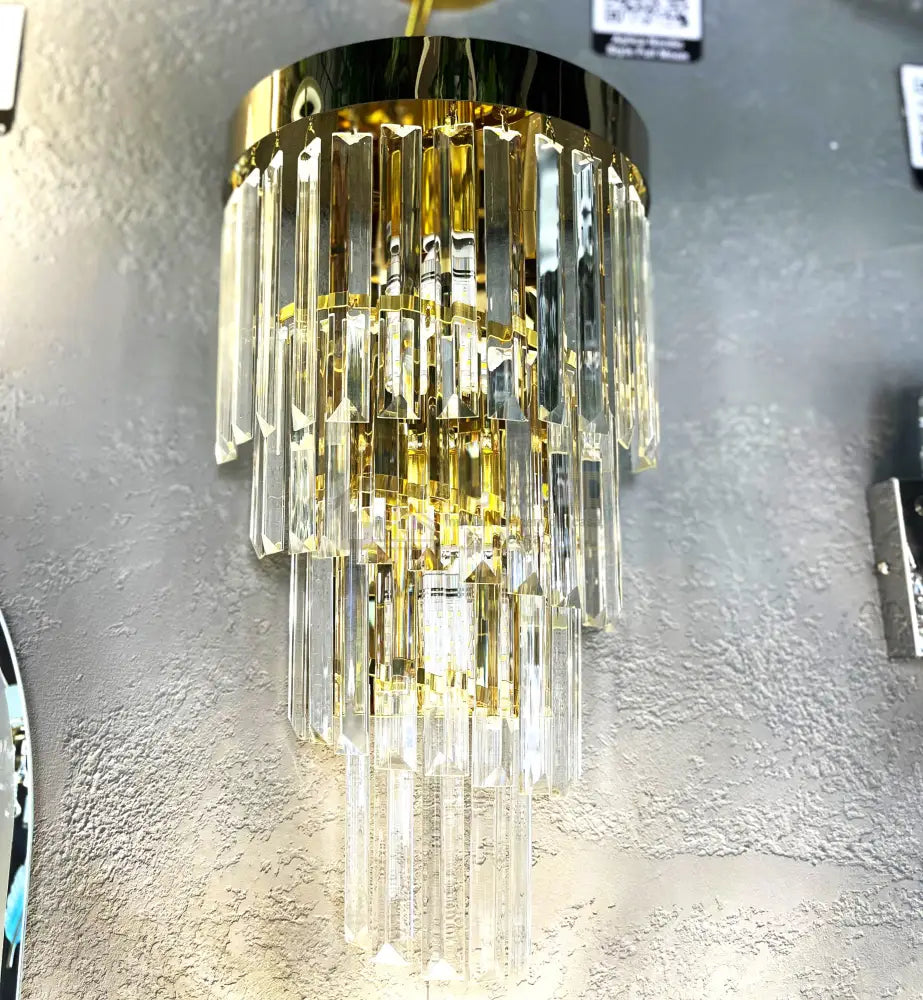 Aplica Perete Cristal Dark Golden Luxury Wall Light Fixtures