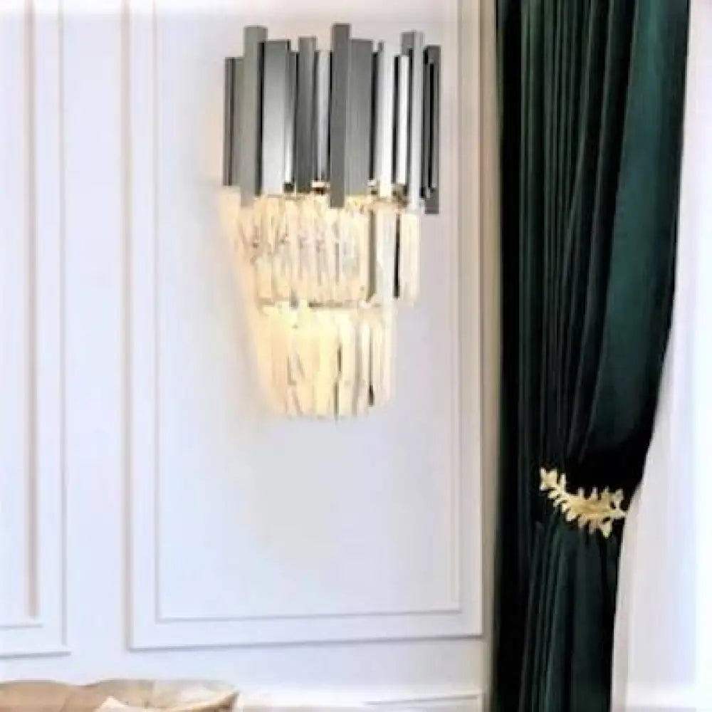 Aplica Perete Cristal Glory Silver Wall Light Fixtures