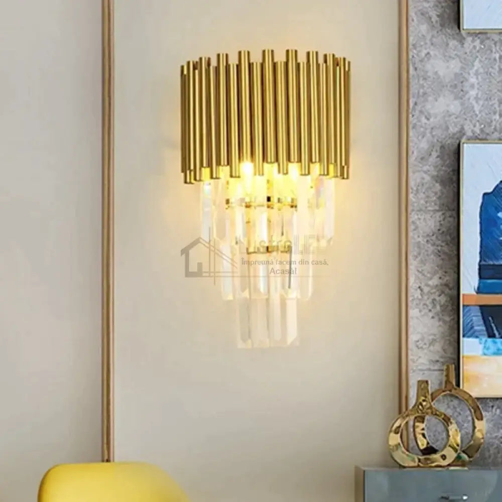 Aplica Perete Cristal Golden Wonder Wall Light Fixtures