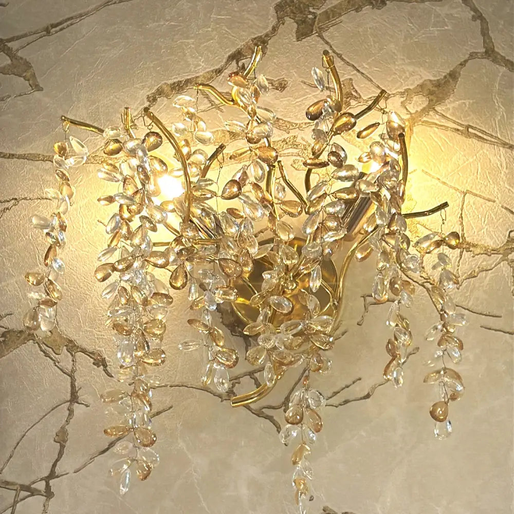 Aplica Perete Cristal Luxury Golden Grapes lustreled.ro