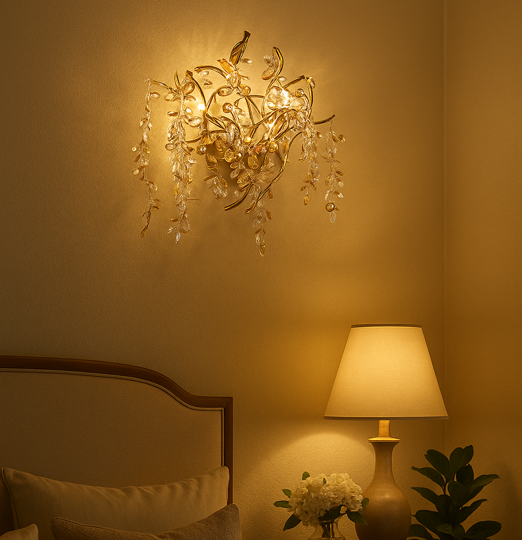 Aplica Perete Cristal Luxury Golden Grapes