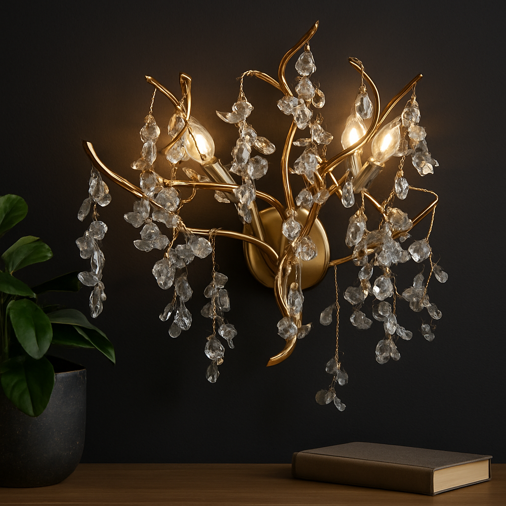 Aplica Perete Cristal Luxury Golden Ravena