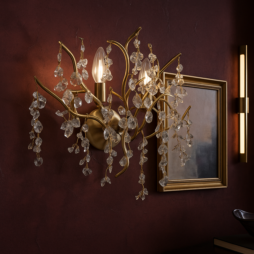 Aplica Perete Cristal Luxury Golden Ravena