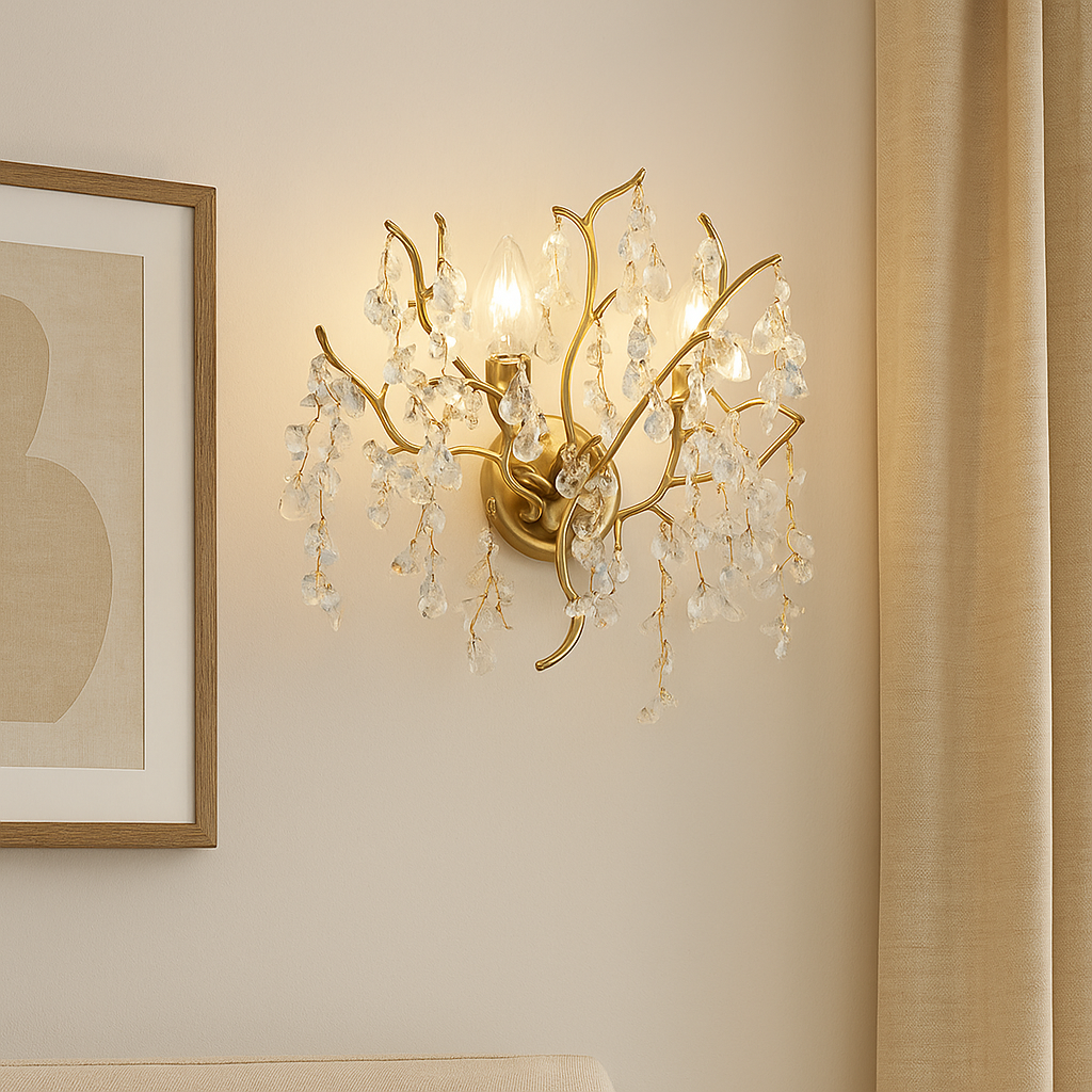 Aplica Perete Cristal Luxury Golden Ravena