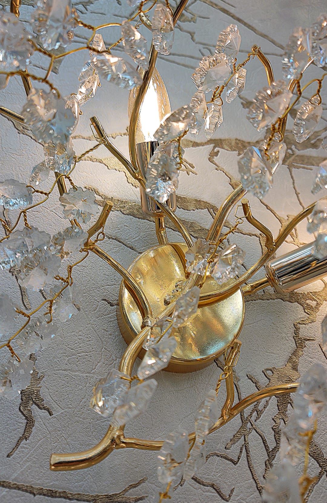 Aplica Perete Cristal Luxury Golden Ravena