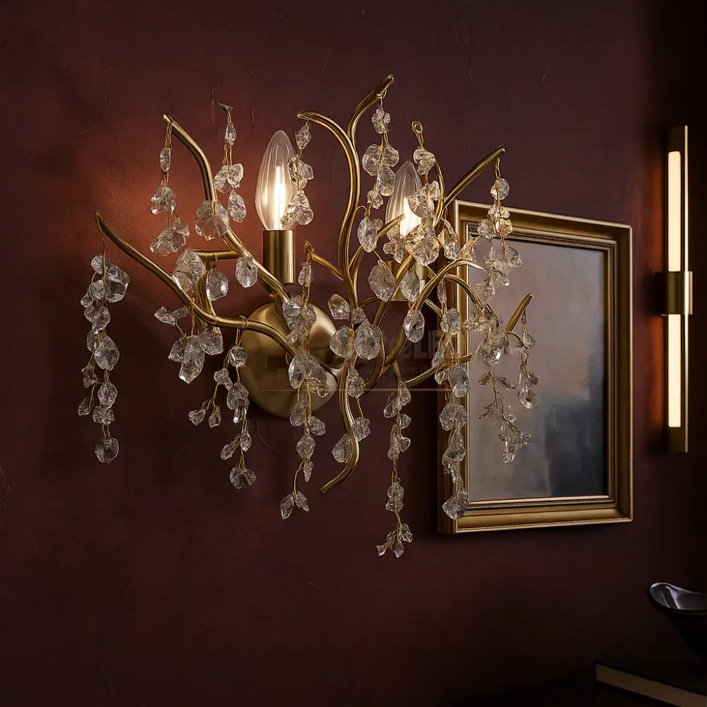Aplica Perete Cristal Luxury Golden Ravena lustreled.ro