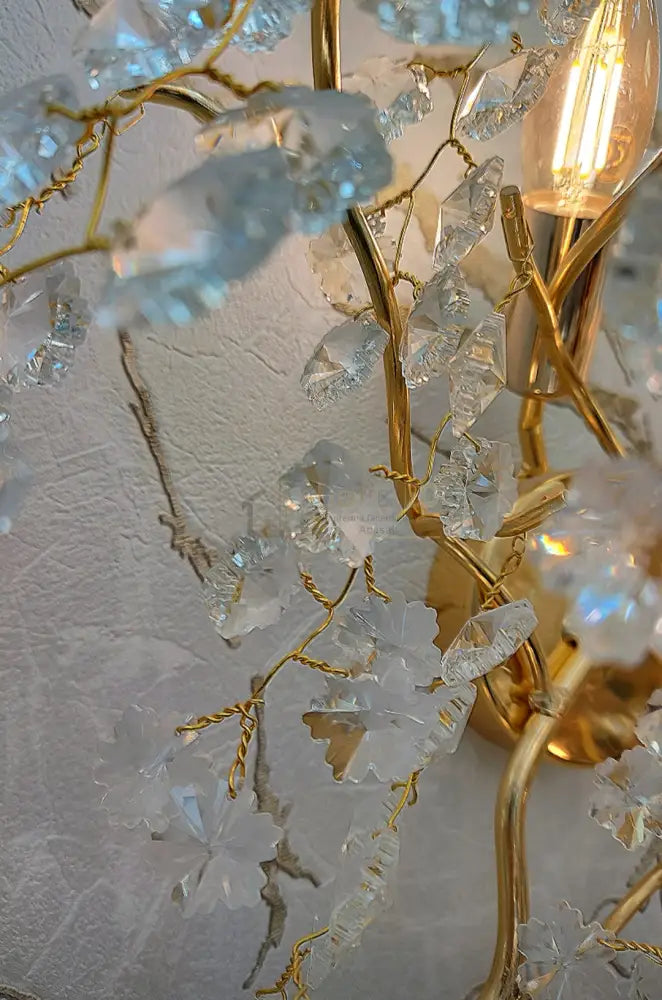 Aplica Perete Cristal Luxury Golden Ravena lustreled.ro