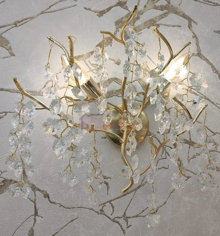 Aplica Perete Cristal Luxury Golden Ravena AURIE / CRISTAL / APLICA PERETE Wall Light Fixtures