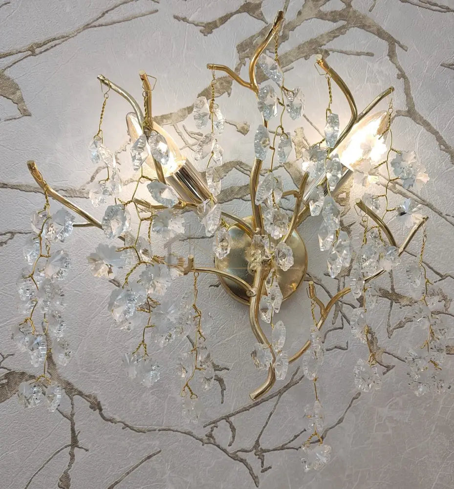 Aplica Perete Cristal Luxury Golden Ravena lustreled.ro