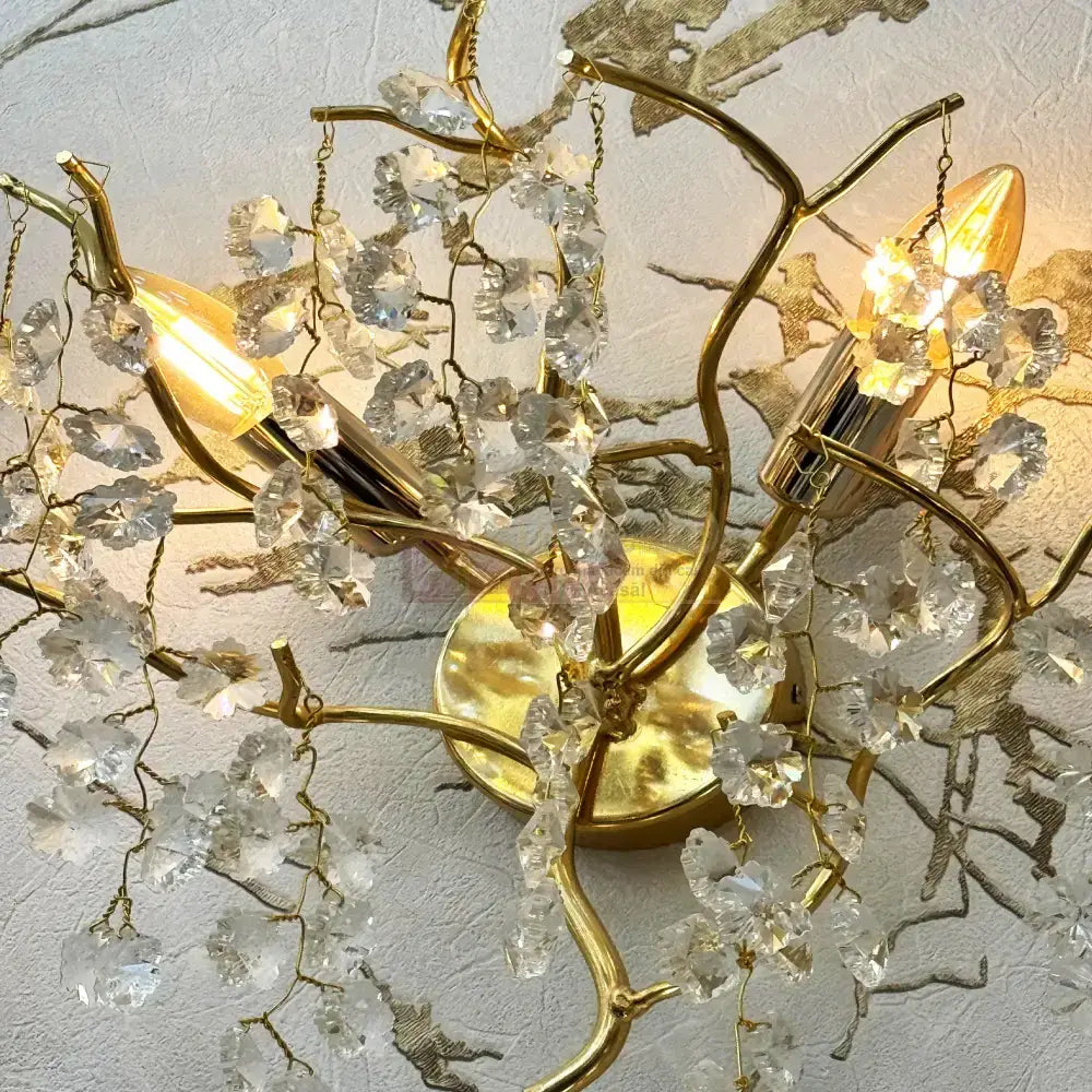 Aplica Perete Cristal Luxury Golden Ravena AURIE / CRISTAL / APLICA PERETE Wall Light Fixtures