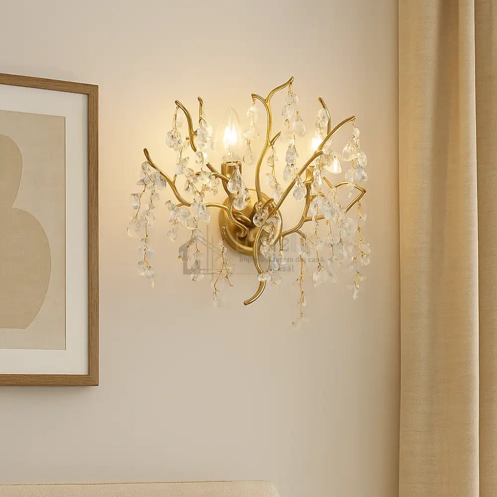 Aplica Perete Cristal Luxury Golden Ravena lustreled.ro