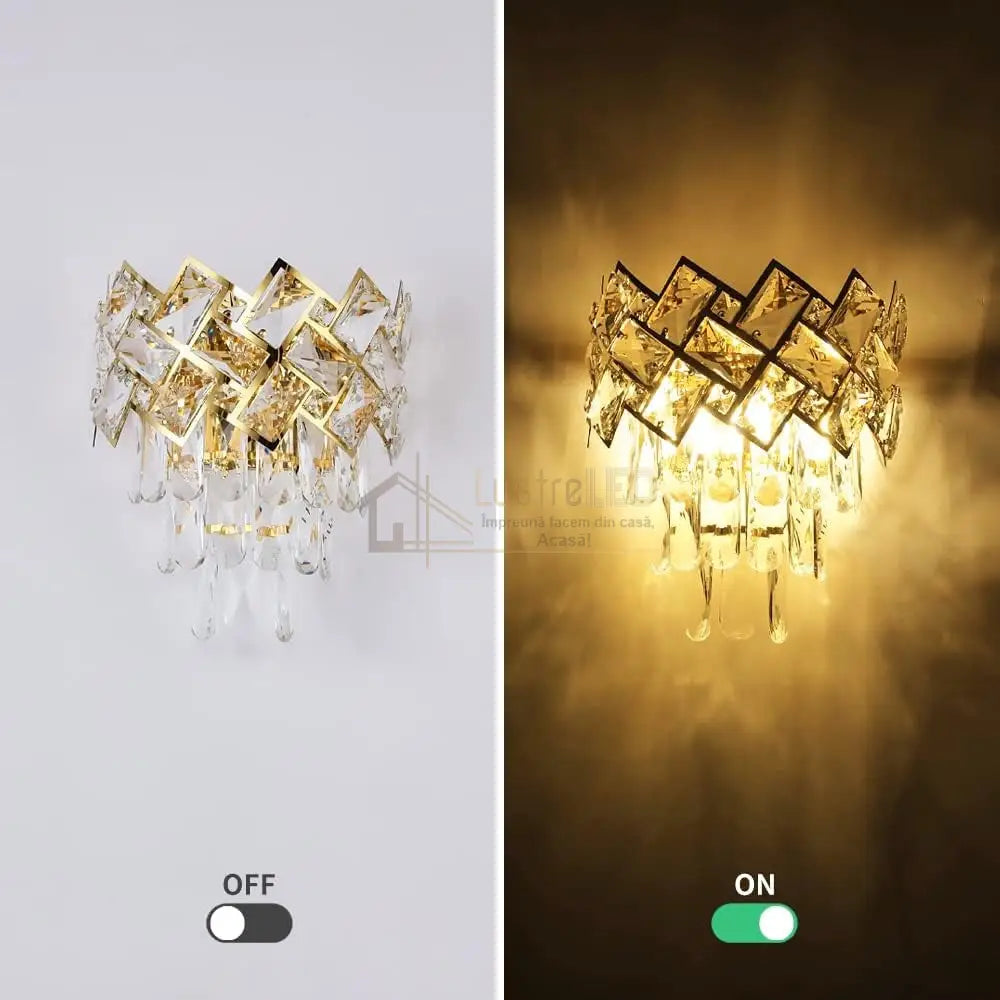 Aplica Perete Cristal Malli Wall Light Fixtures