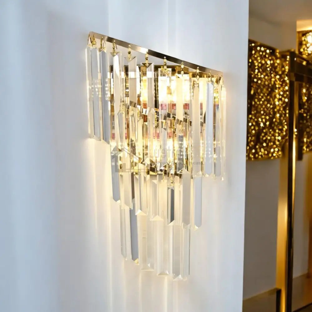 Aplica Perete Cristal Milano Gold Wall Light Fixtures
