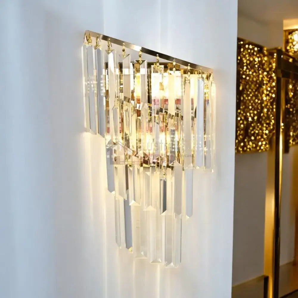 Aplica Perete Cristal Milano Gold Wall Light Fixtures