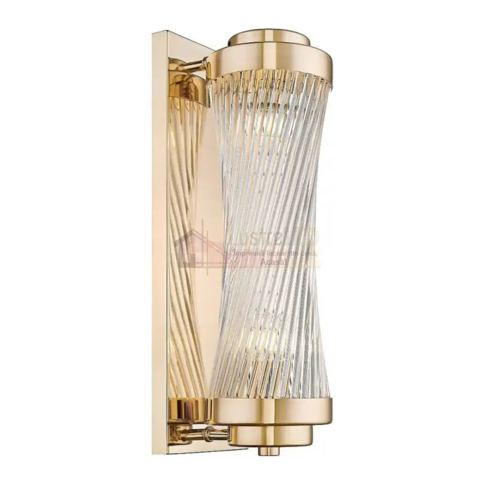 Aplica Perete Gold Luxury Reglabila 2XE14 AURIE / CRISTAL / APLICA PERETE Wall Light Fixtures