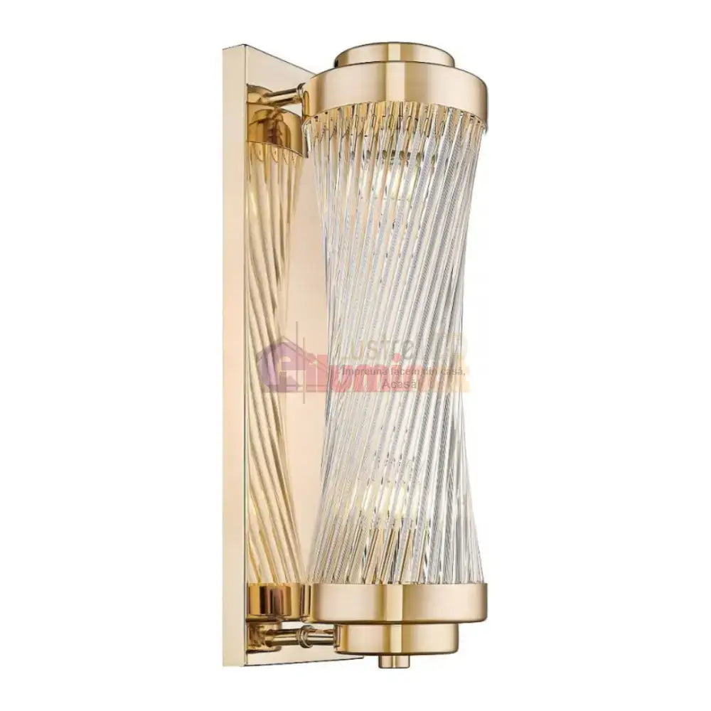 Aplica Perete Gold Luxury SERGIO Rotativa Reglabila lustreled.ro