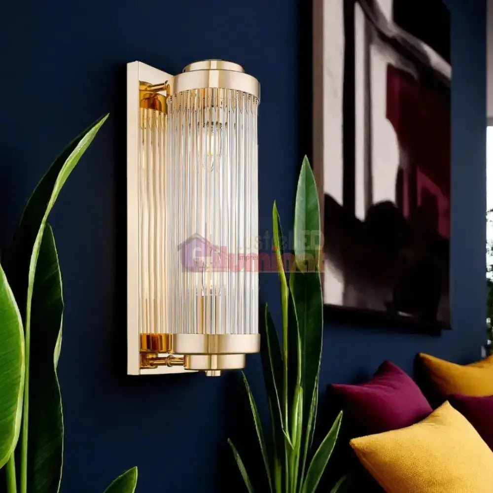 Aplica Perete Gold Luxury SERGIO Rotativa Reglabila lustreled.ro