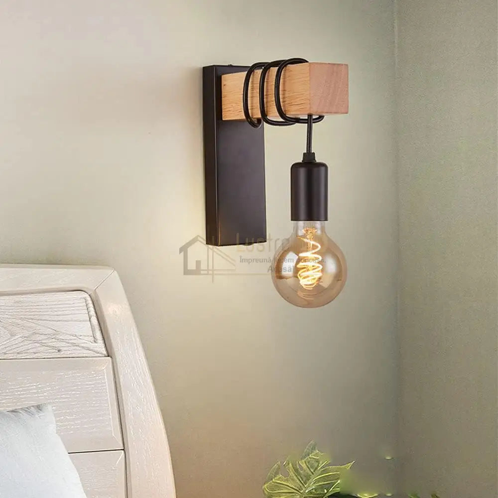 Aplica Perete Lemn Design Wall Light Fixtures