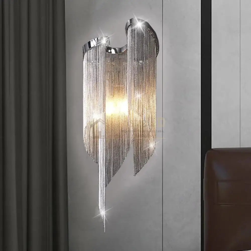 Aplica Perete Silver Chains Deluxe 2xE14 MINIMALIST DESIGN / CHROME / APLICA PERETE Lighting