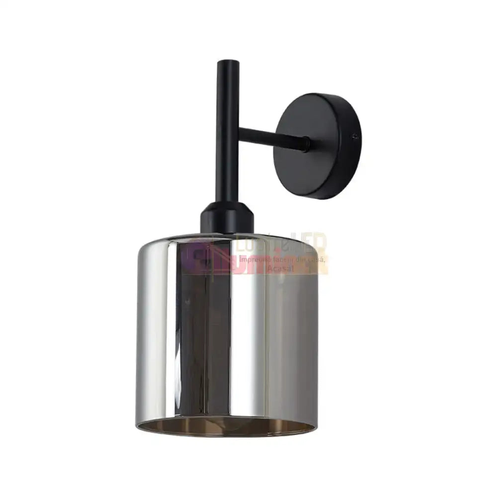 Aplica Perete Smokey V2 Neagra Abajur fumuriu lustreled.ro