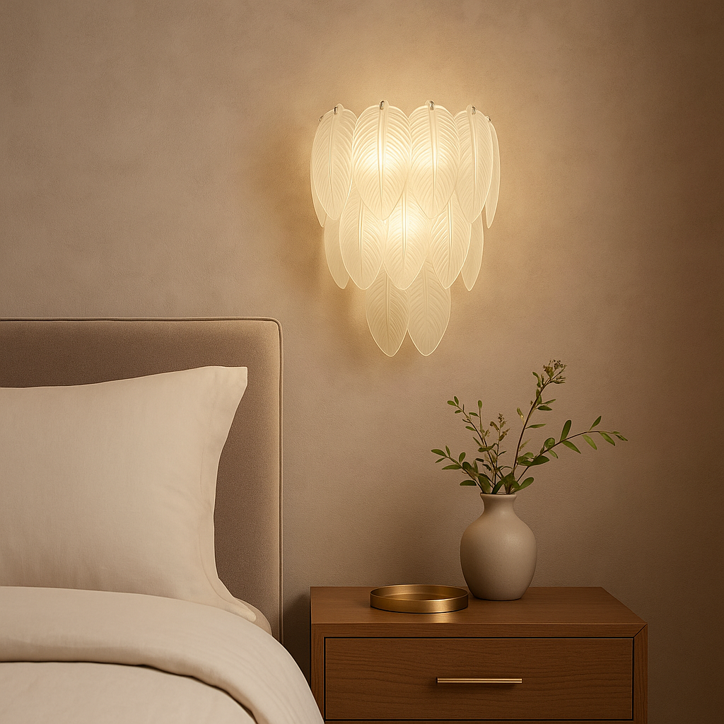 Aplica Perete Sticla Feathers Deluxe