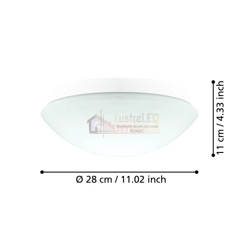 Aplica/Plafonieră BARI-M IP44 White 27.5CM Round EGLO led ceiling light