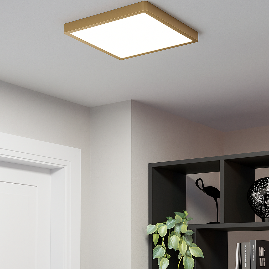 Aplică/Plafonieră FUEVA 5 LED 20.5W Auriu PLAFONIERA LED / Lumina calda / 20.5W led ceiling light