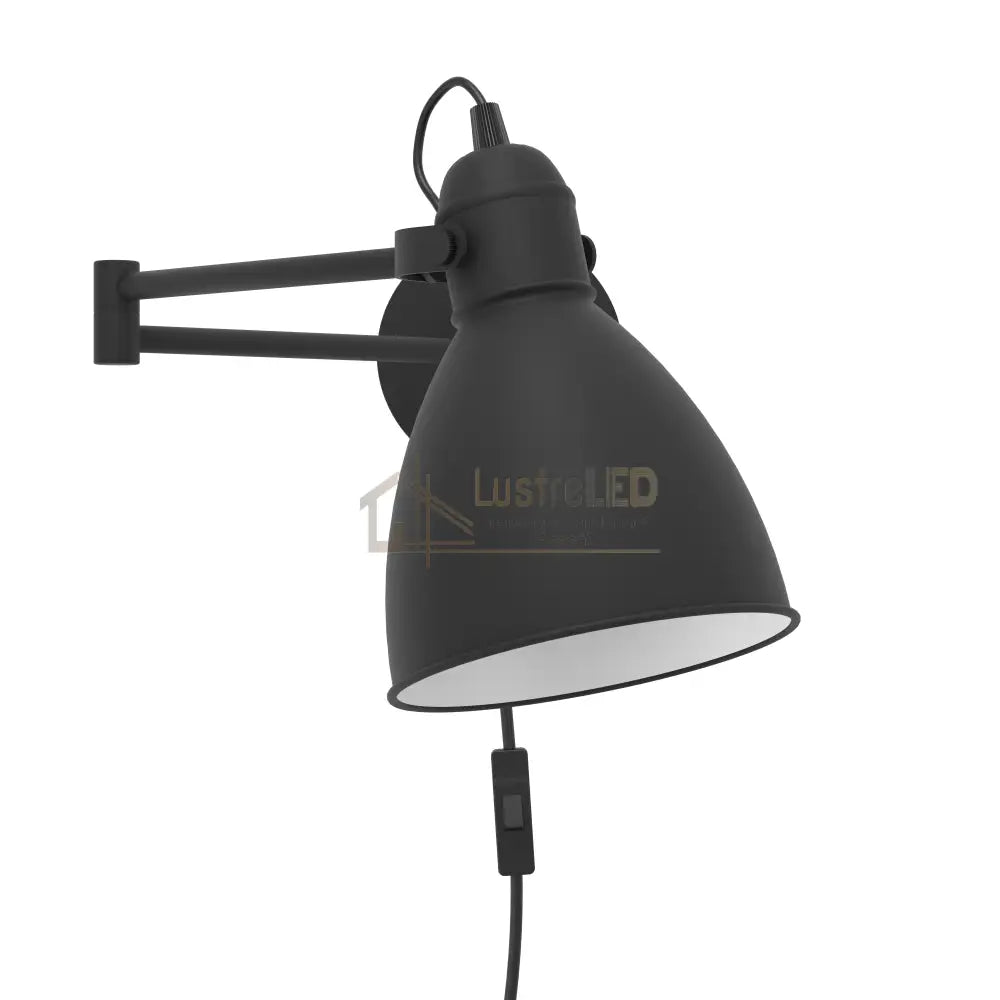 Aplica SAN PERI Black 21CM EGLO NEAGRA / APLICA PERETE / VINTAGE SI RETRO DESIGN Wall Light Fixtures