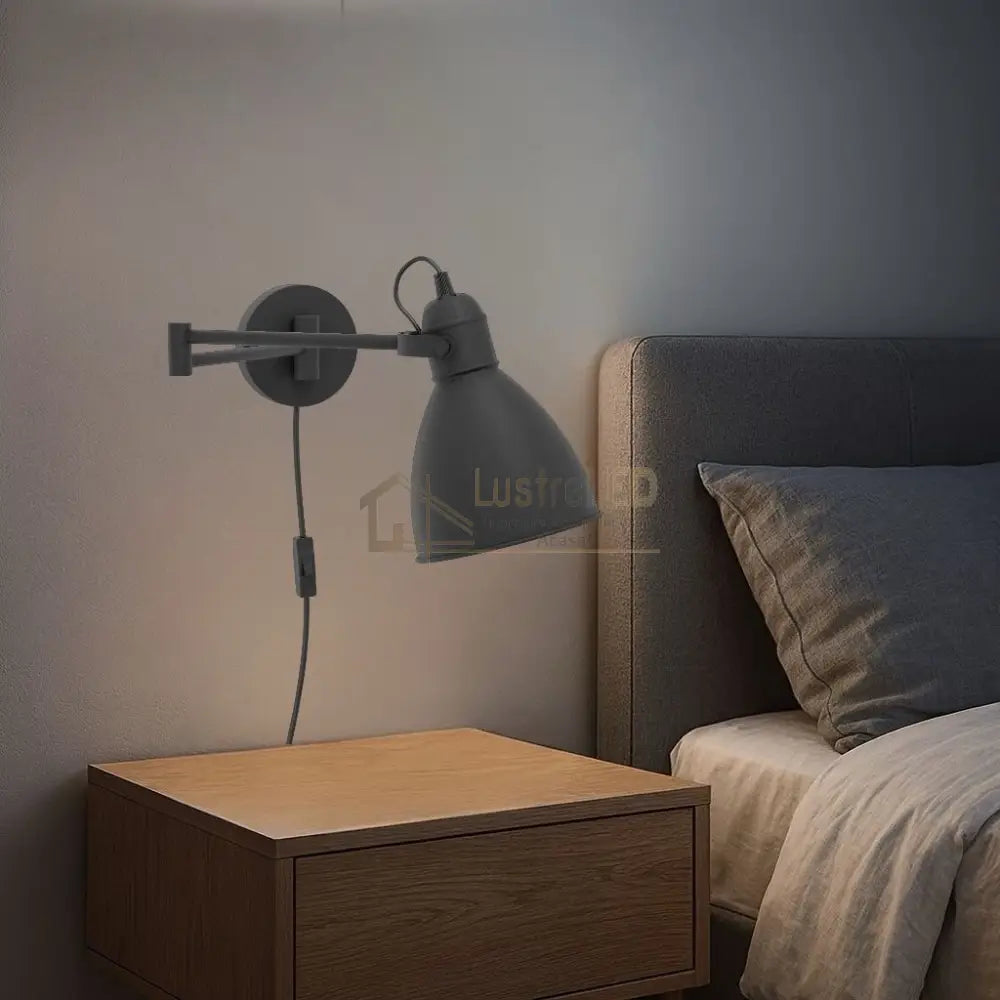 Aplica SAN PERI Black 21CM EGLO NEAGRA / APLICA PERETE / VINTAGE SI RETRO DESIGN Wall Light Fixtures