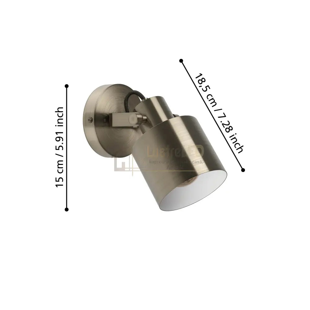 Aplica SOUTHERY Gold 21CM EGLO APLICA PERETE / VINTAGE SI RETRO DESIGN Wall Light Fixtures