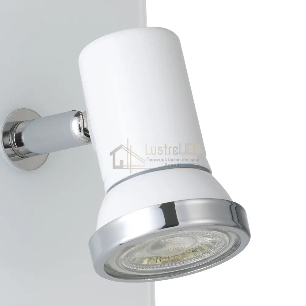 Aplica Tip Spot Reglabil TAMARA 1 IP44 White & Silver 12CM Eglo led ceiling light