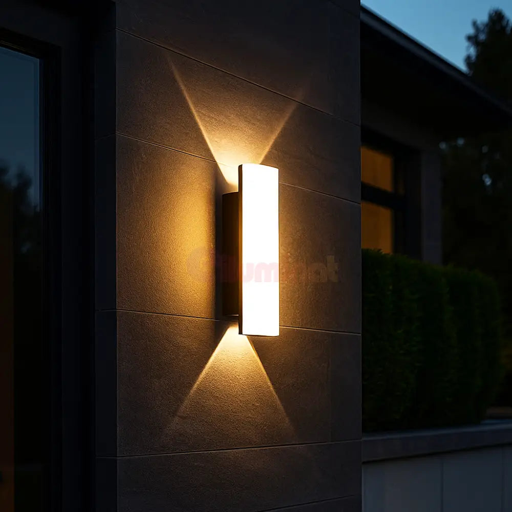 Aplice LED Sora 10w Exterior IP65 Neagra NEAGRA / APLICA PERETE / ALB CALD Wall Light Fixtures