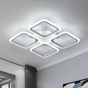 Lustra LED 4 SQUARES SONNE Alb Echivalent 700W Telecomanda