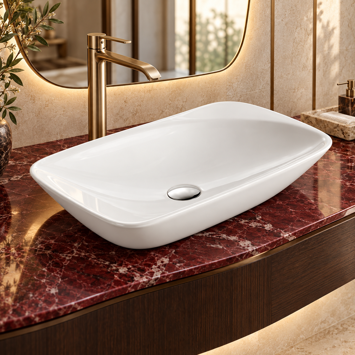 Lavoar Aplicat Modern Line 57X40CM HY-4005B