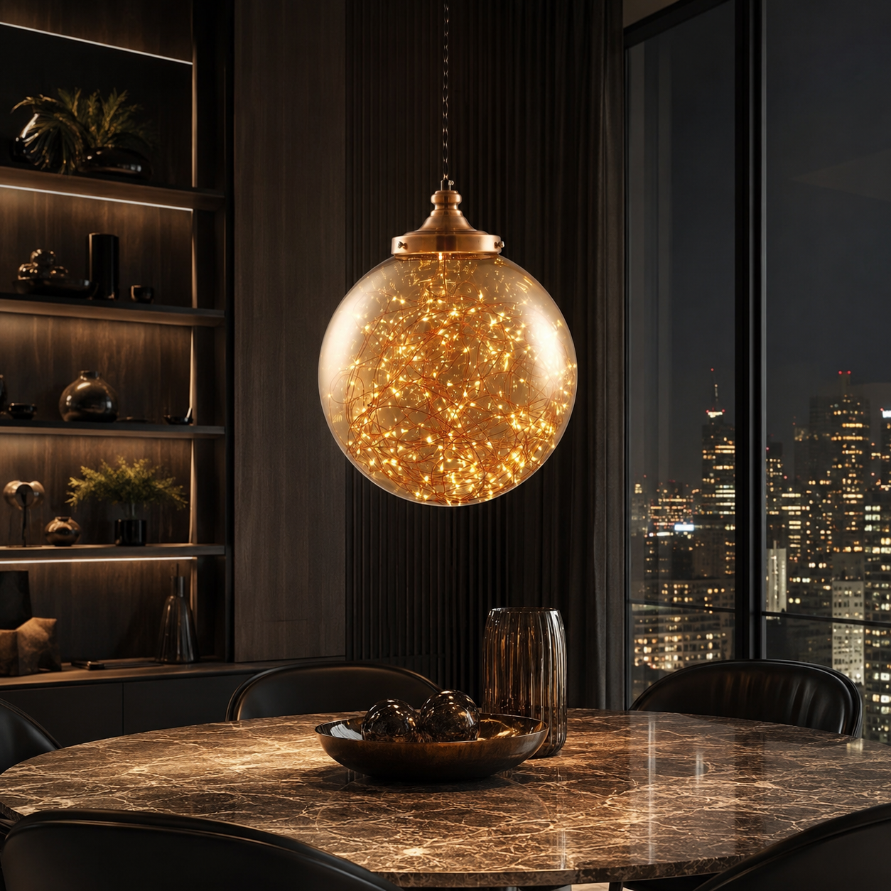Pendul LED Unique AMBRA Echivalent 60W