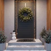 Coronita Artificiala De Craciun pentru Usa FrostSanta