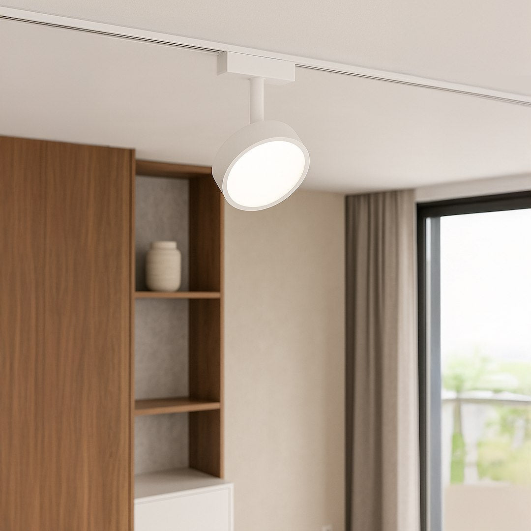 Spot LED Magnetic Rotund Premium Hyper White 9W | ⌀9.5CM | 48V | 3 Tipuri de Lumina
