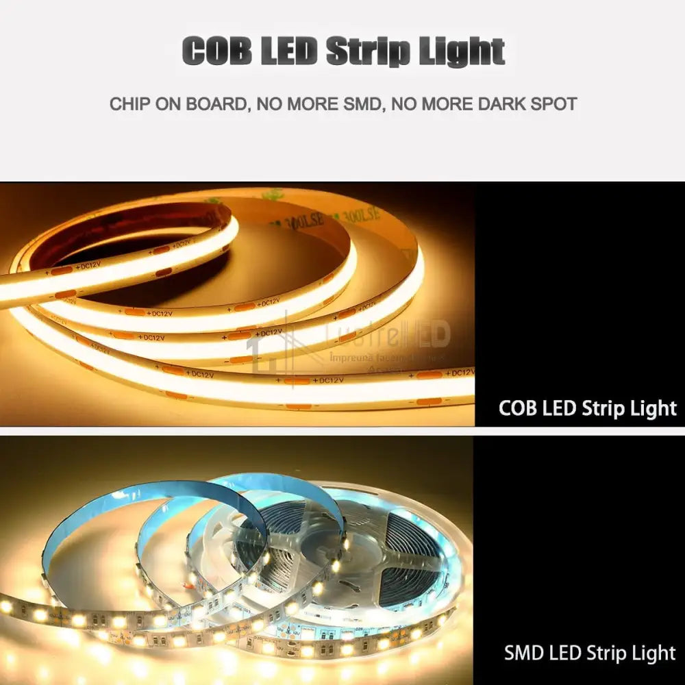 Banda LED 24V COB 10 metri lustreled.ro