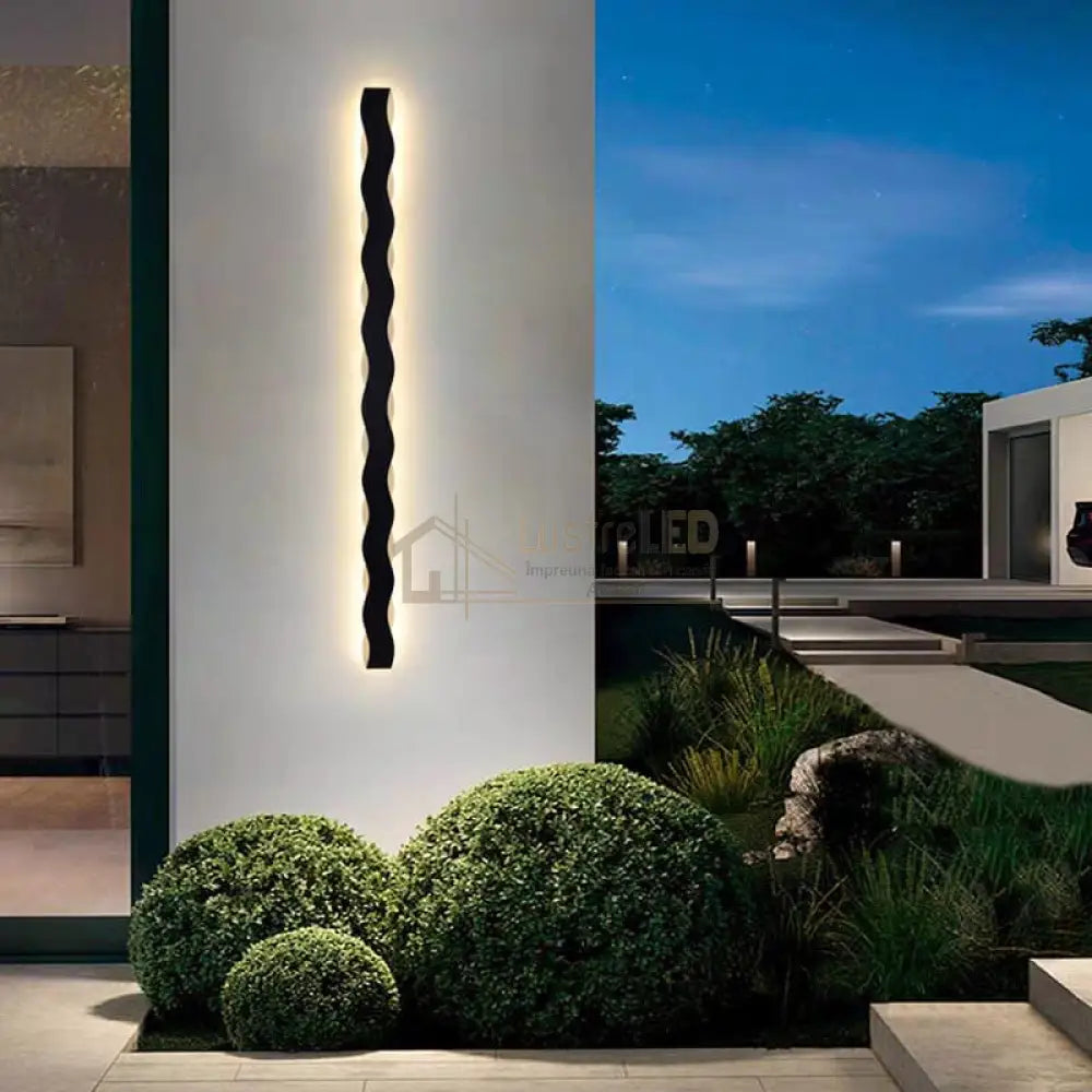 Bara Luminoasa Led Exterior Nordic Style Spiral Ip65 220V 120Cm / Bara Luminoasa Alb Natural Wall